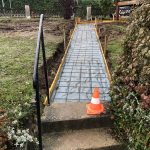 Travaux d&#8217;accessibilité en dalles bétons et assainissement Hœœnheim 26