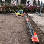 Pose d&#8217;enrobé à l&#8217;entrée ambulances d&#8217;une maison de retraite à Barr Obernai 4