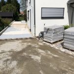 Chantier de Pavage / Mur L / Nida Gravelle à Plobsheim près de Strasbourg Sélestat 10