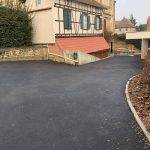 Pose d&#8217;enrobé à l&#8217;entrée ambulances d&#8217;une maison de retraite à Barr Schiltigheim 0
