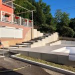 Pose de mur L / Création d&#8217;une piscine / Terrassement / Dalle sur plot / Maçonnerie / Enrobé / Macadam / Bordure granit / Escalier suspendu à Gresswiller Ostwald 6