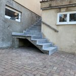 Gresswiller / dépose et repose pavés / Habillage escalier en granit Brumath 1
