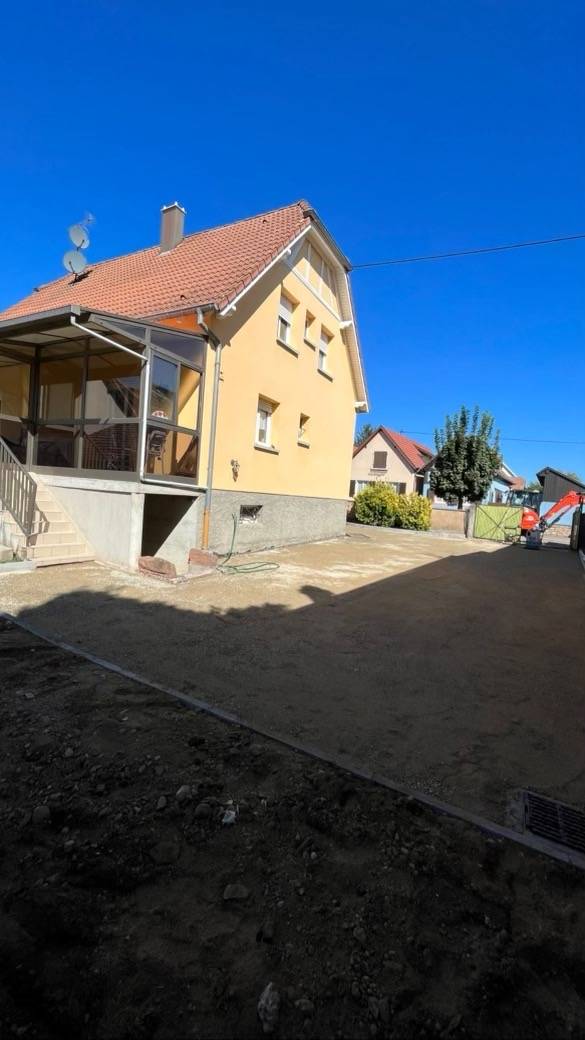 Terrassement / bordure / dalle / macadam / enrobé / fil pavés Bischheim 0