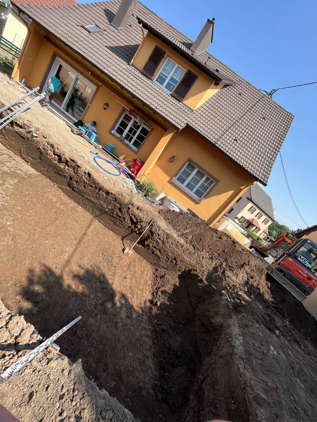 Terrassement et gros-oeuvre d&#8217;une piscine à Ottrott Obernai 4
