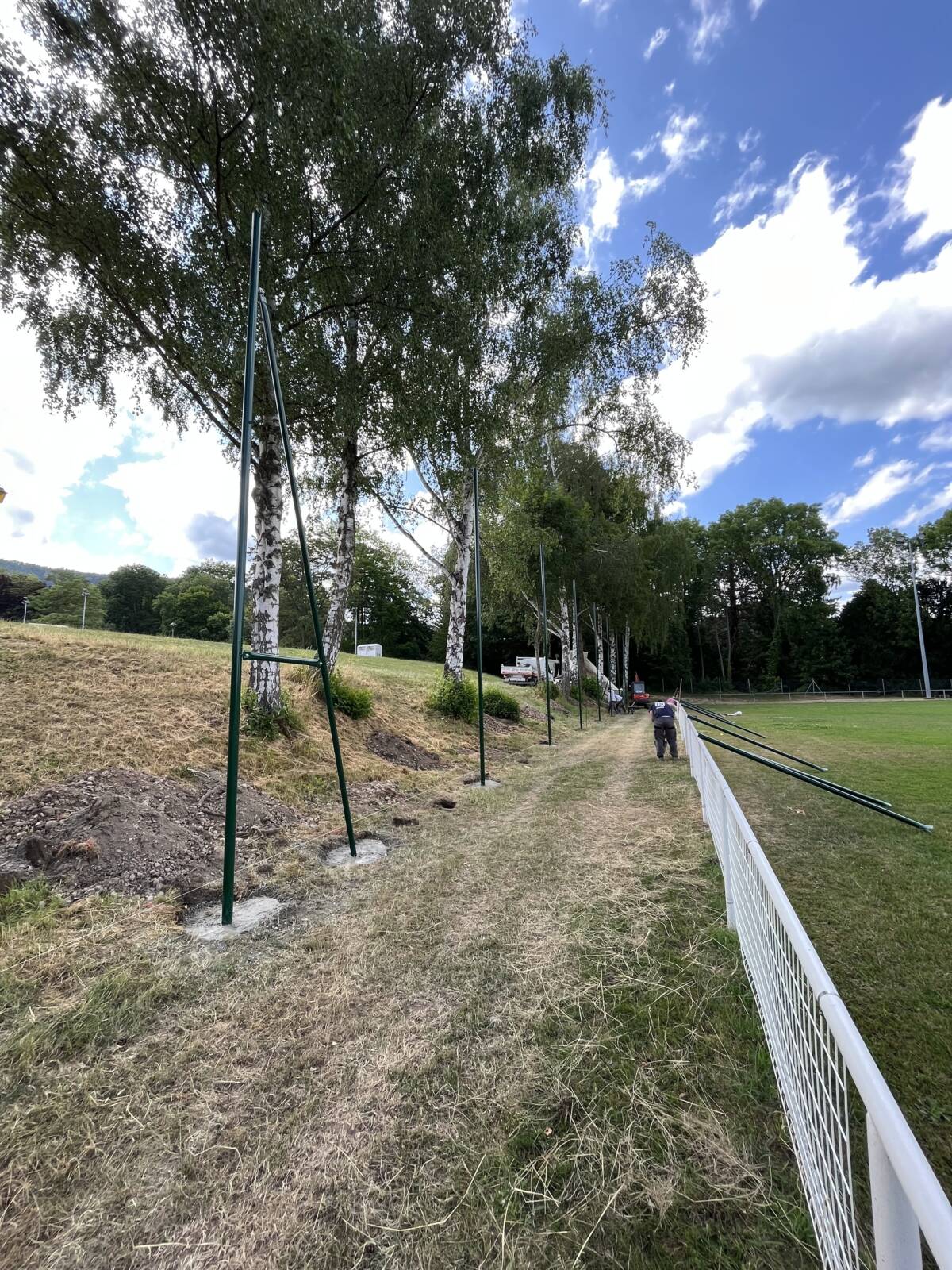Filet pare ballon pour le club de football d&#8217;AS OTTROTT  : Terrassement / beton / clôture / grillage Schiltigheim 0