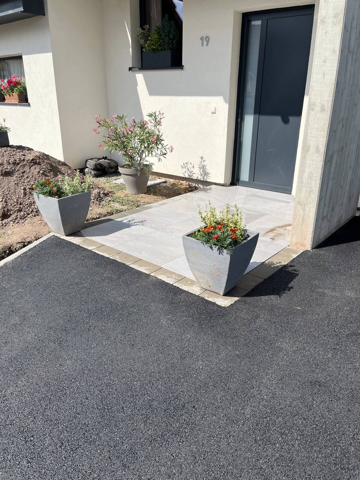 Terrassement / bordure / dalle / macadam / enrobé / fil pavés Schiltigheim 3