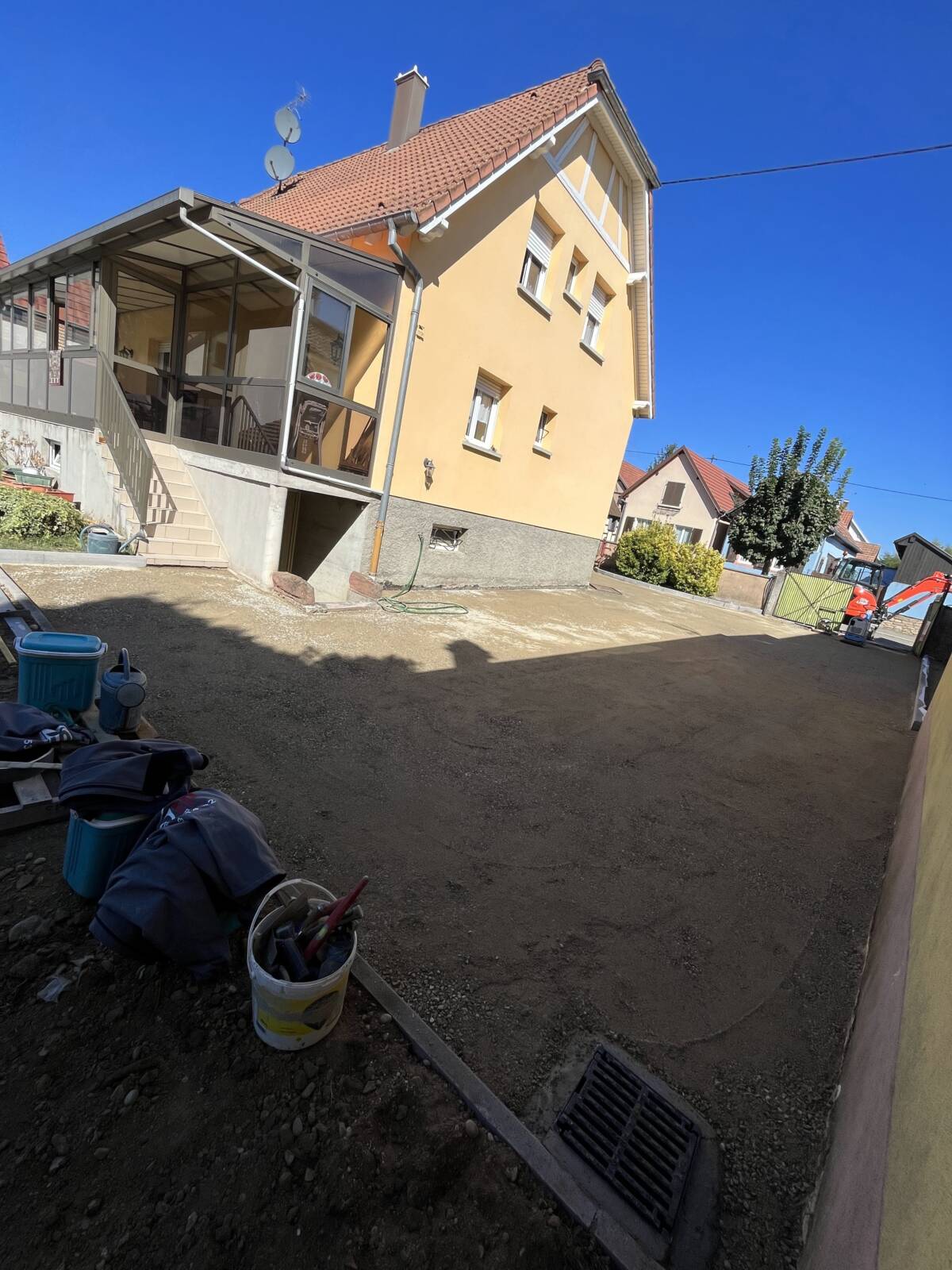 Terrassement / bordure / dalle / macadam / enrobé / fil pavés Schiltigheim 4