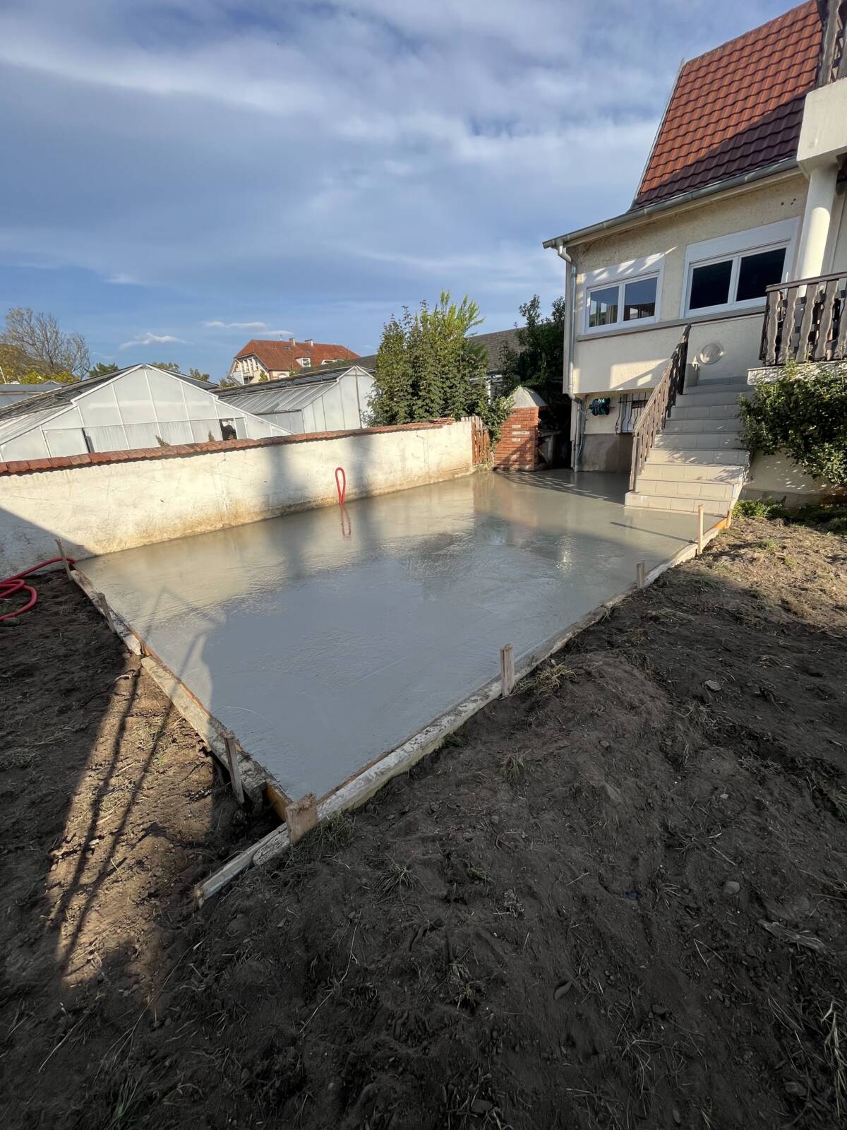 Démolition dalle / réparation de tout l&#8217;assainissement / dalle béton / terrassement Saverne 2